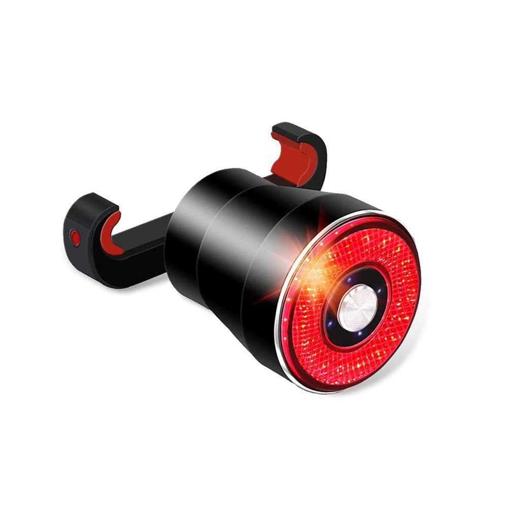 Smart Bike Tail Light - Induction Bicycle Tail Light, Rechargeable USB Waterproof Tail Light, Adjustable Brightness LED Tail Light