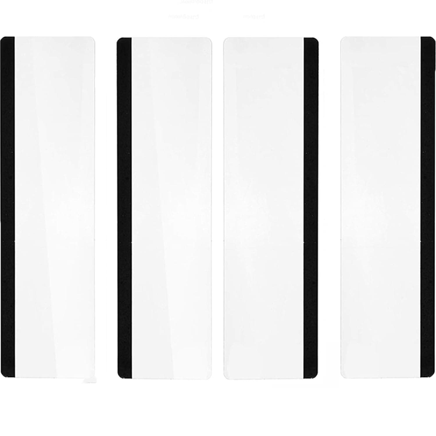 4 pcs Monitor Memo Board,Computer Monitor Memo Board, Multifunction Clear Monitor Memo Boards, A set of 4 (2 left and 2 right) for Monitors Screen Cabinets,Office Desktop Message Office Decor