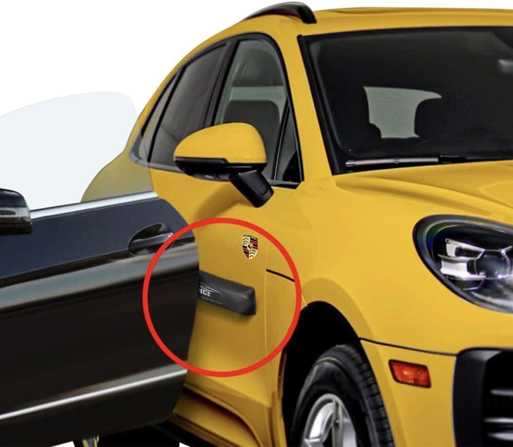 Car Door Dent Protector (2 Doors Pack) - Removable Soft Cushion Magnetic Door Guards for Cars - Door Ding Bumper and Scratch Protector for Vehicles - Prevents Dents, Scratches, & Dings