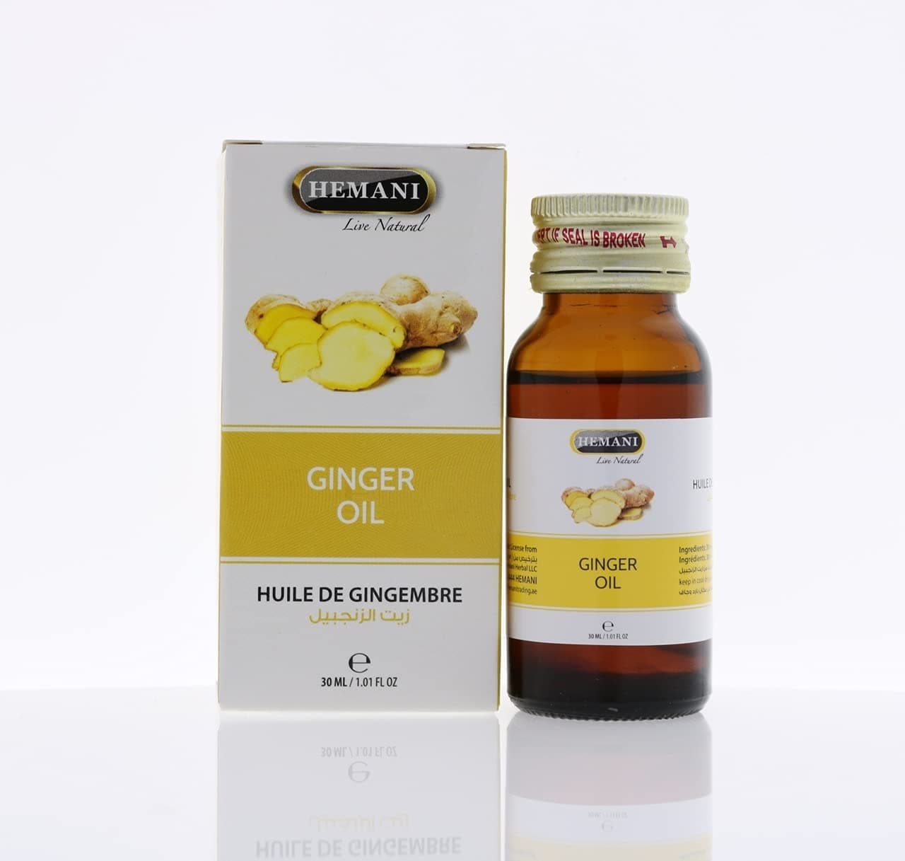 Ginger Oil - 100% Natural Herbal Cold Pressed Essential Oil