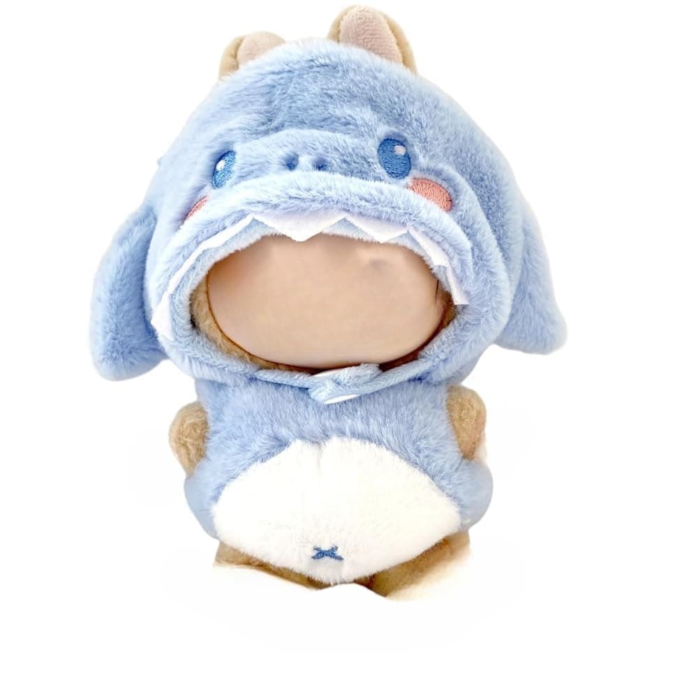 Doll Clothes for LABUBU, Outfits for 17cm Dolls with Blue Shark, Cute Doll Accessories Clothes(No Doll Included)