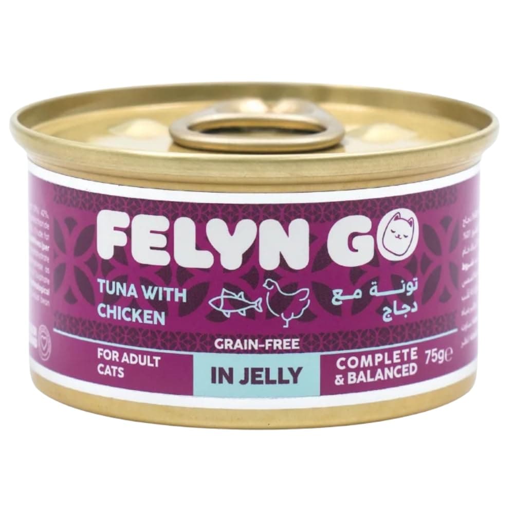 Felyn Go Cat Wet Food Tuna with Chicken in Jelly 75g