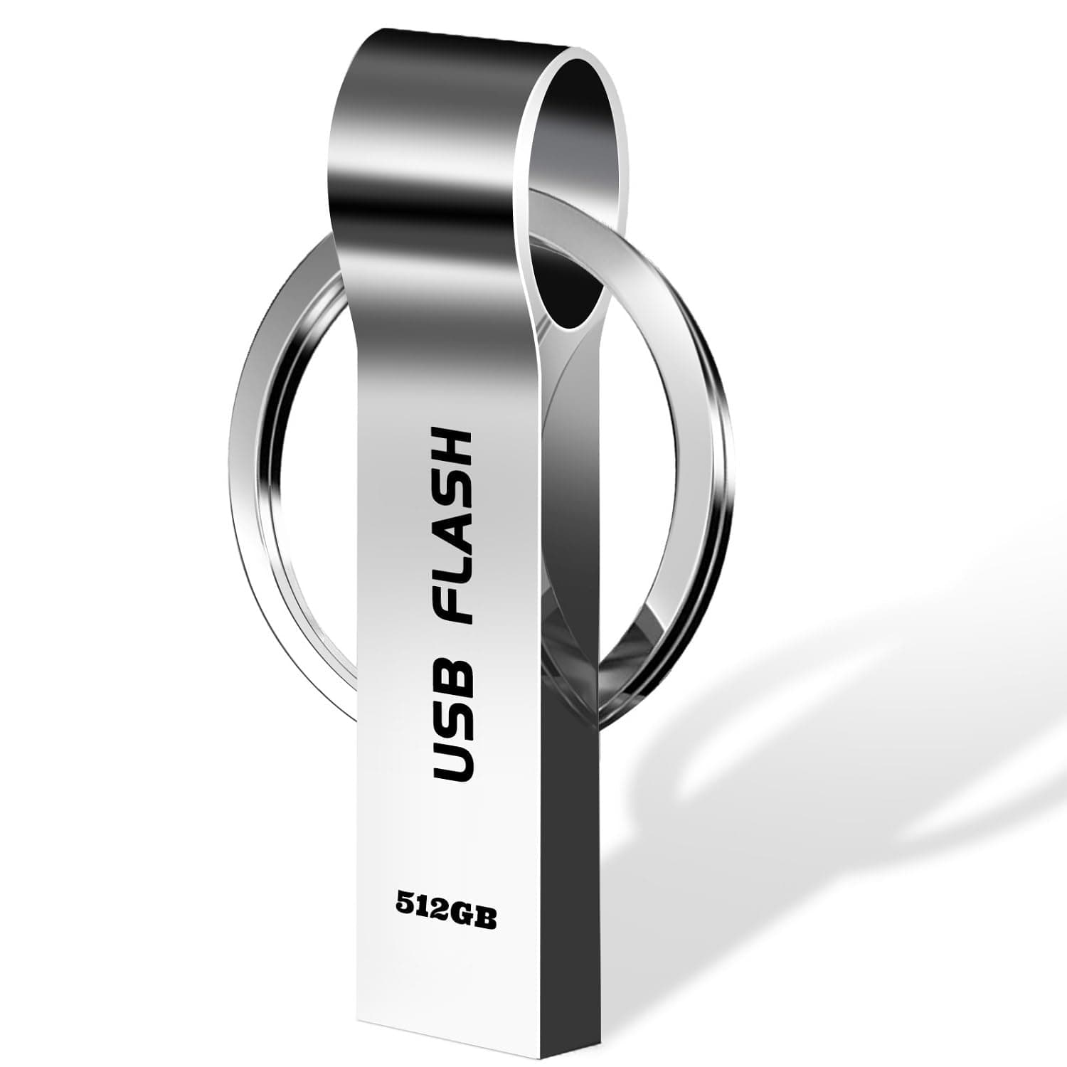 ذاكرة فلاش USB 3.0 بسعة 512 جيجابايت مقاومة للماء USB وصغيرة ومحمولة لنقل البيانات بين أجهزة الكمبيوتر واللابتوب من فيسيليف