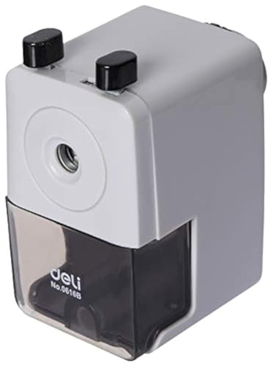 deli Rotary Pencil Sharpener, Grey