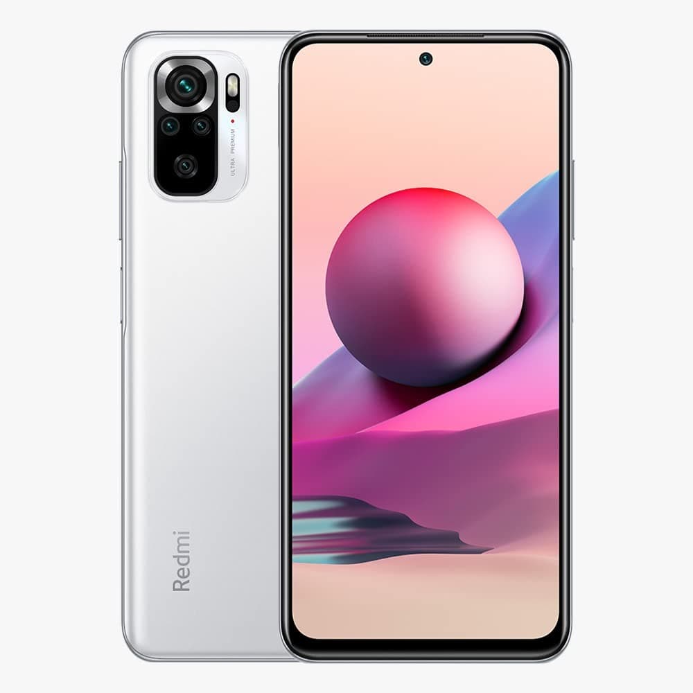 Xiaomi Redmi Note 10S Dual SIM Amoled Display Pebble White 6GB RAM 64GB 4G LTE