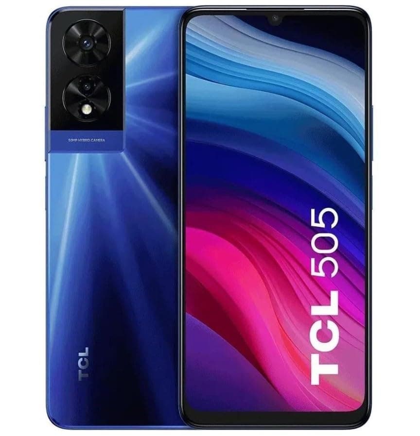 TCL 505 DUAL-SIM 512GB ROM + 8GB RAM (GSM Only | No CDMA) Factory Unlocked 4G/LTE Smartphone (Ocean Blue) - International Version