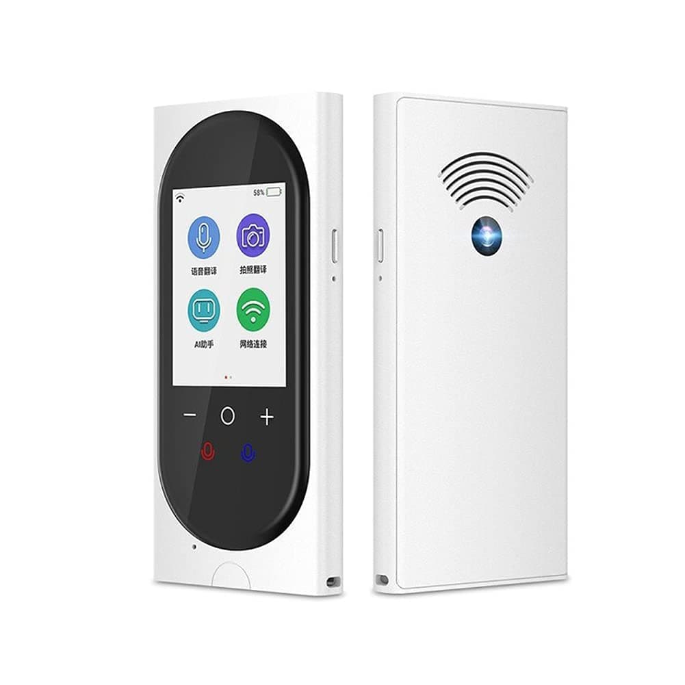 Jiulnn T10 Smart Offline Translator Multi-language Simultaneous Translation and Photo Translator (Color : White)