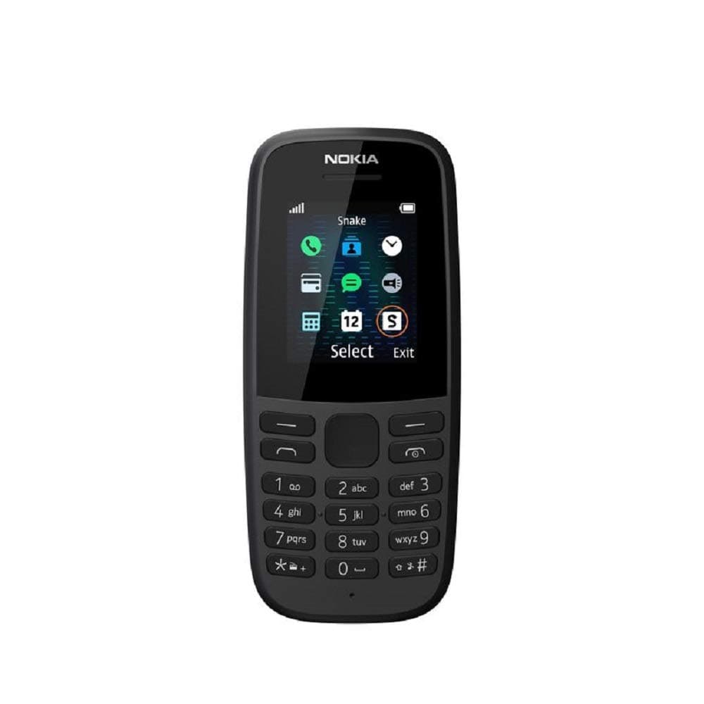 Nokia 105 (4th Edition) 1.77 Inch UK SIM Free Feature Phone (Single SIM) – Black