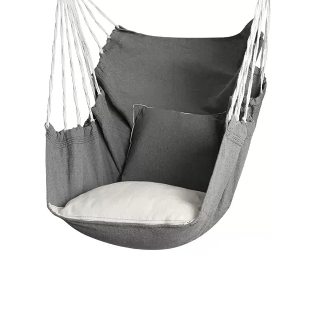 Outdoor Hammock Anti-rollover Travel Camping Portable Hammock Hanging Chair Outdoor Portable Camping Travel Equipment (Color : Grey)