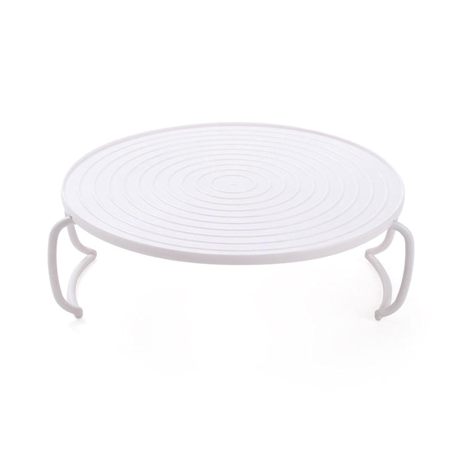 Microwave Heating Tray, Multifunctional White Round Food Steaming Rack, Microwave Spillover and Cooling Caddy Tray with Handles for Bowls, Plates and Microwave Meals