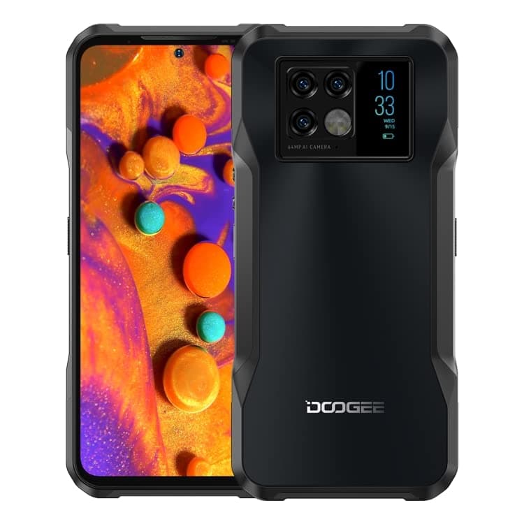 DOOGEE V20 Dual 5G Rugged Phone, 8GB+256GB, 6000mAh Battery, Triple Back Cameras, Side Fingerprint, 6.43 inch Android 11.0, Dual 5G, NFC, OTG, Wireless Charging (Phantom Grey)