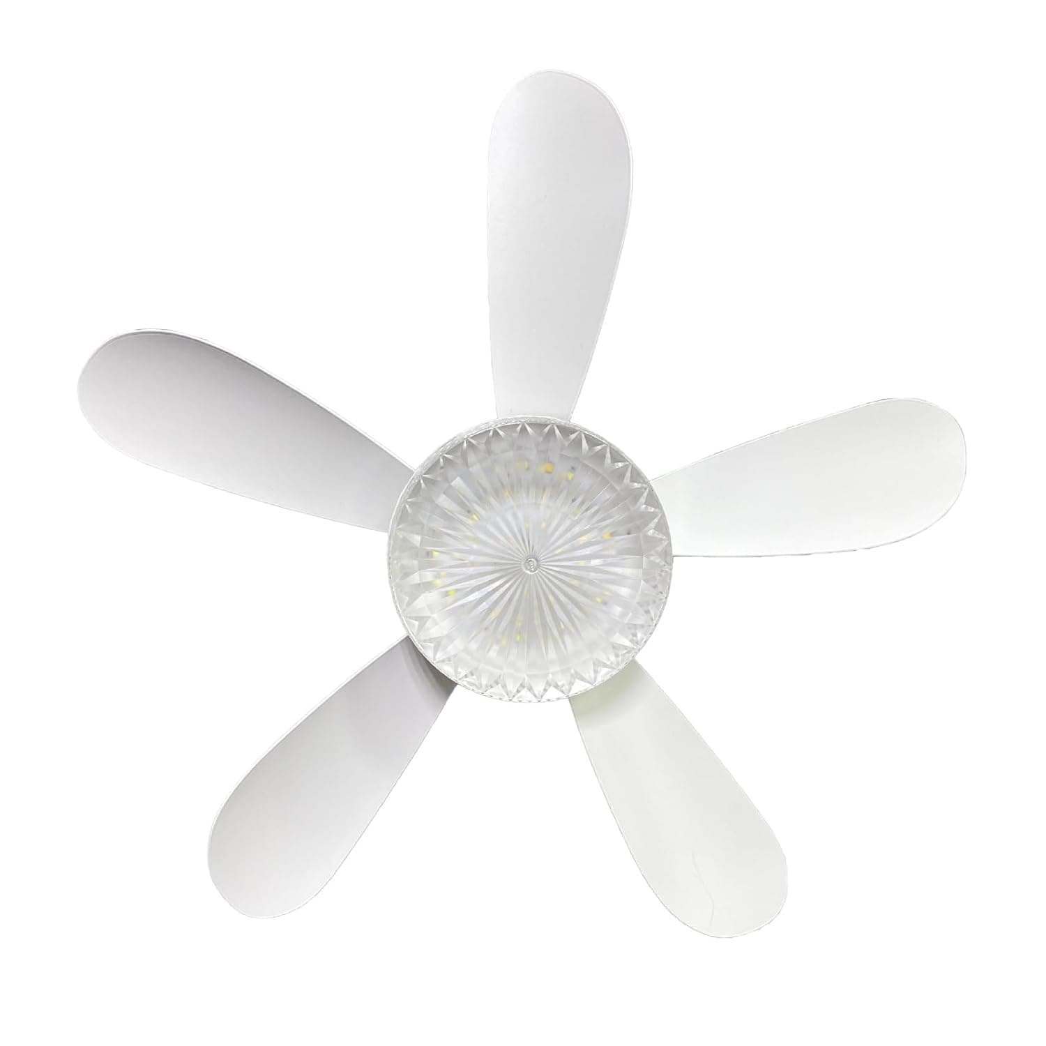 HELEMIY E27 Screw 5 Blade Fan Light Mute Strong Wind Dimmable Household Bedroom Children's Room Fan Light Dimmable