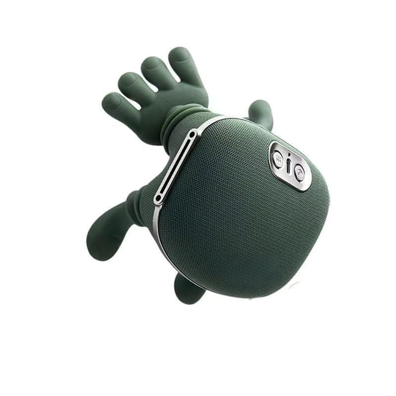 Bionic Heated Massager, Portable Shiatsu Neck and Back Massager, Electric Deep Tissue 4D Kneading Massage, Simulated Human Hand Design for Pain Relief and Muscle Relax (Green)
