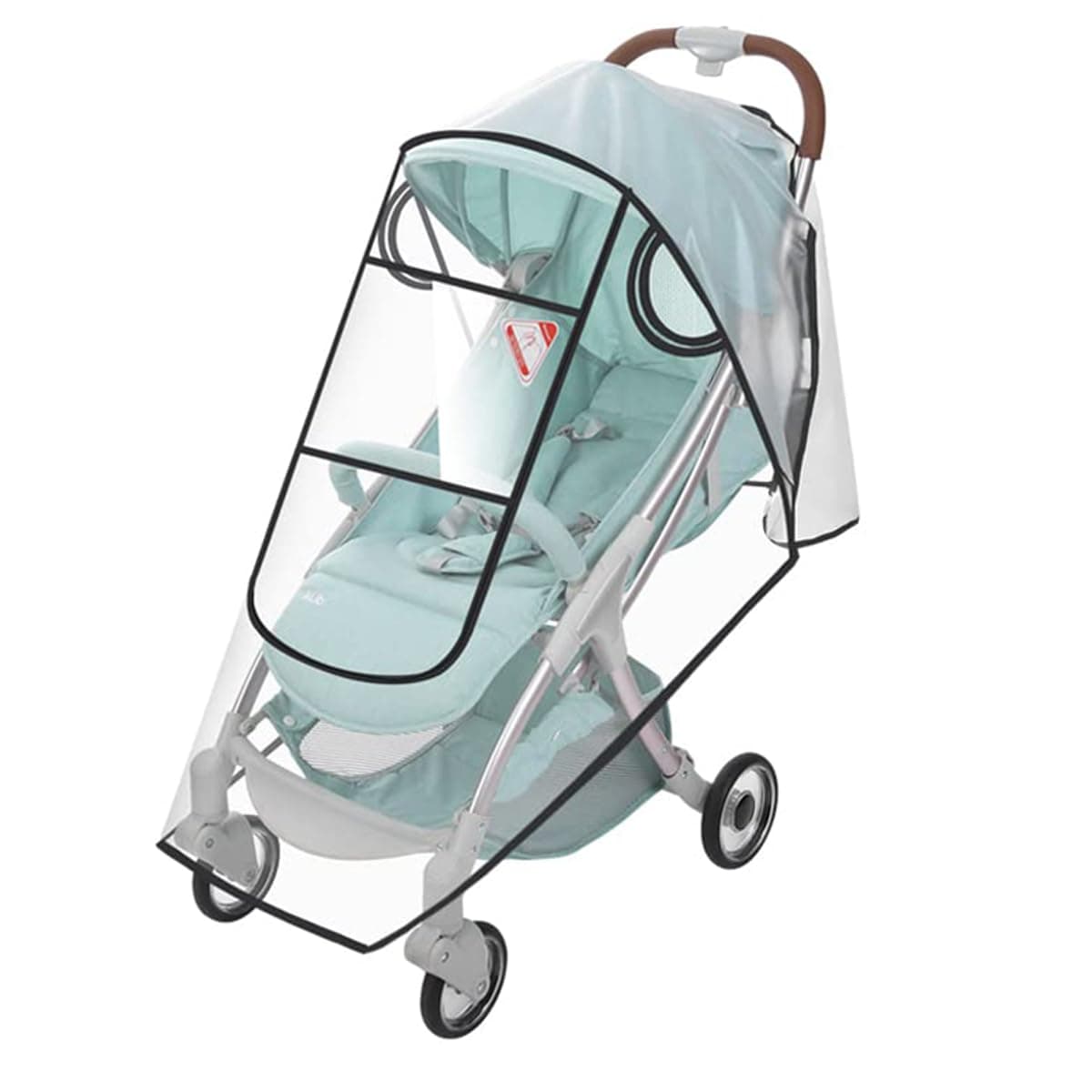 YelaJoy Stroller Rain Cover, Universal Baby Weather Shield for Jogger Pram, Waterproof Windproof Travel Guard with Ventilation Holes, Protective Canopy Accessory
