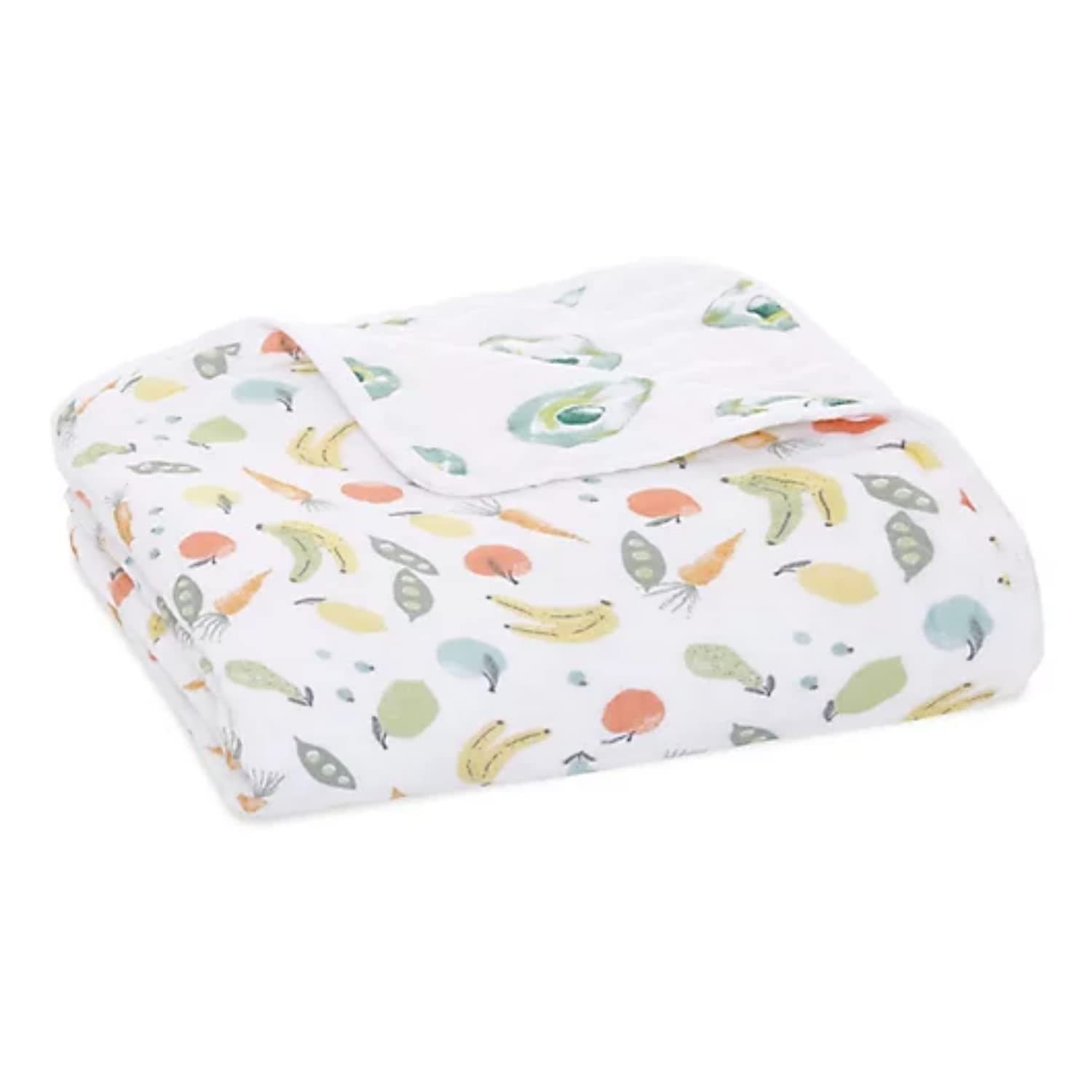 aden + anais Essentials Dream Blanket, Muslin Baby Blankets for Girls & Boys, Ideal Lightweight Newborn Nursery & Crib Blanket, Shower & Registry Gift, Farm to Table