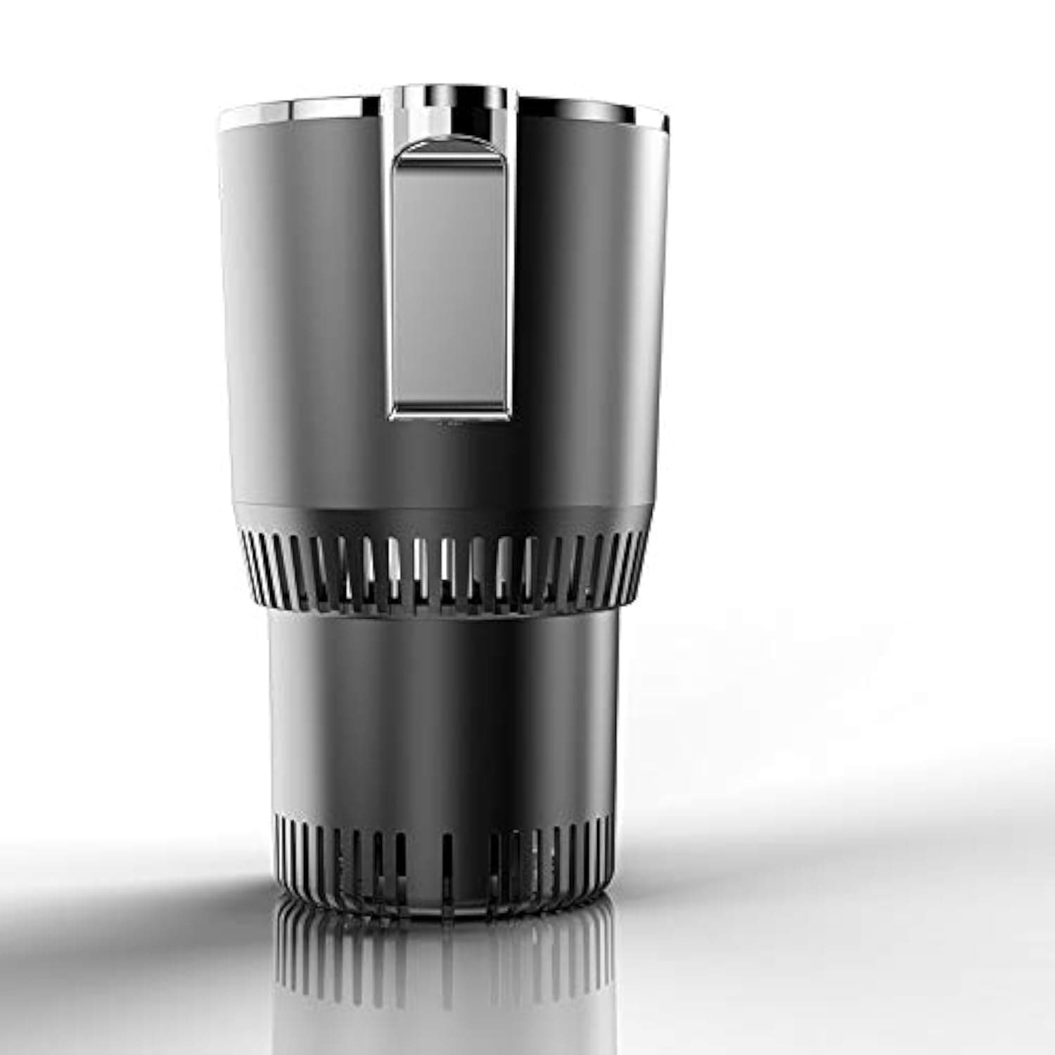 SYBS 2-in-1 Smart Car Cup Cooler and Warmer, Auto Car Cooling and Heating Cup Mug Holder with LED Temperature Display, Touch Control, Keep Beverage Cool and Warm Fits in Commuter Road Tripper (Black)
