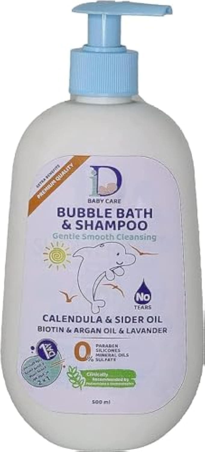 ID BABY CARE BUBBLE BATH & SHAMPOO 500 ml