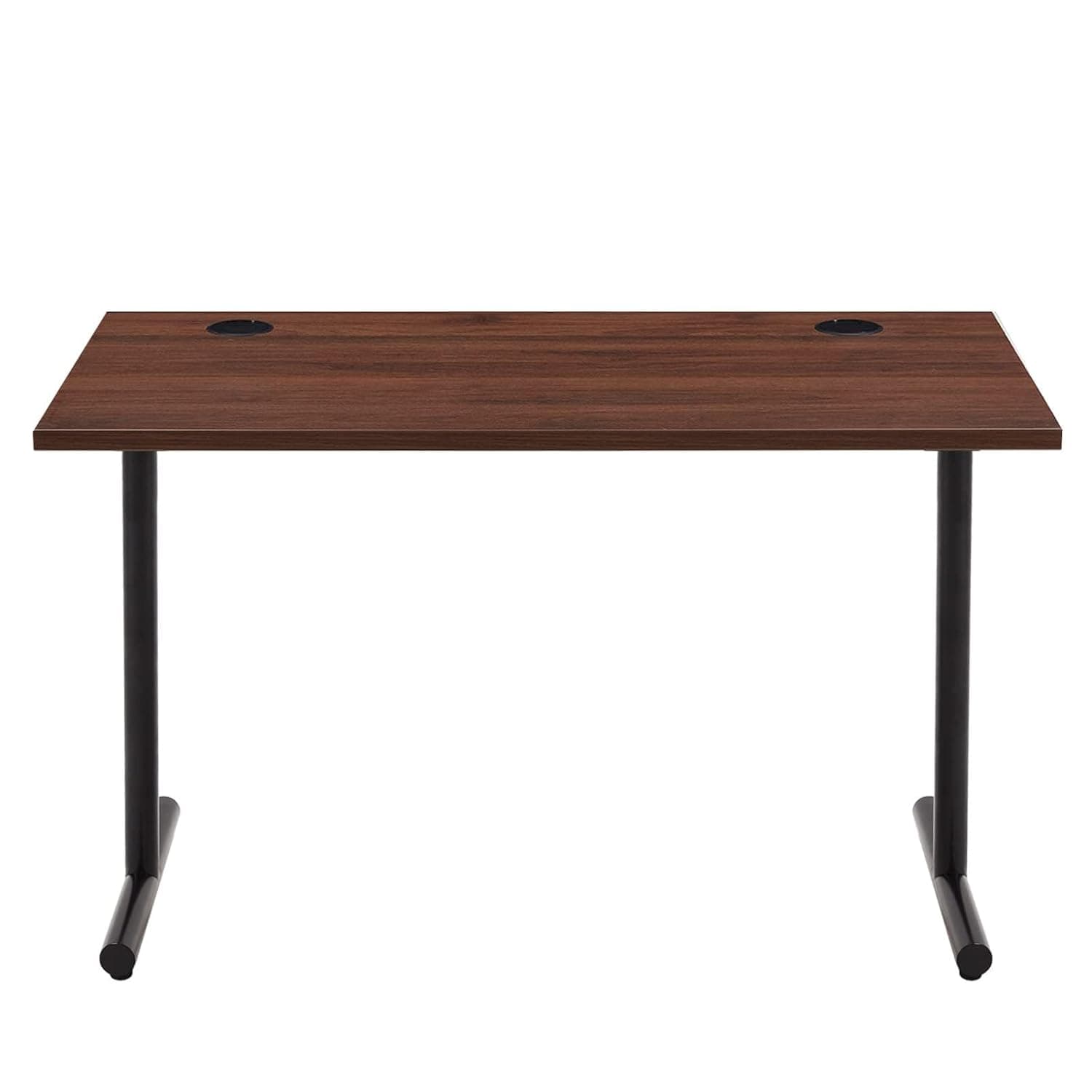 Amazon Basics Office Computer Desk, Walnut Desktop and Black Frame, Rectangular, Simple Assembly, 120 x 60 x 73.6 cm (Previously Movian brand)