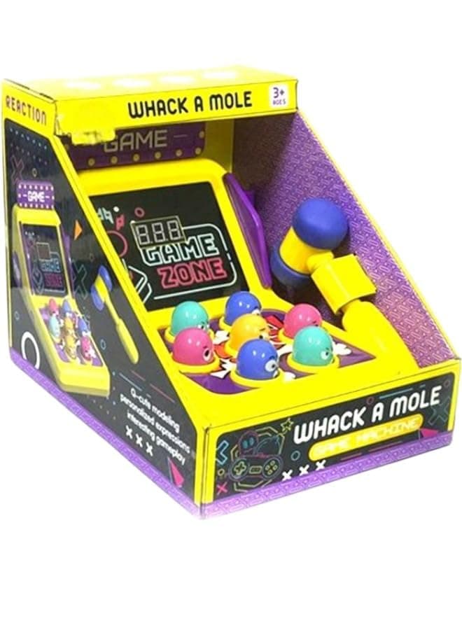 TOY BOX Mini Arcade Set with 2 Hammers for Boys Girls, Whack Mole Game Toy Interactive Early Developmental Toy