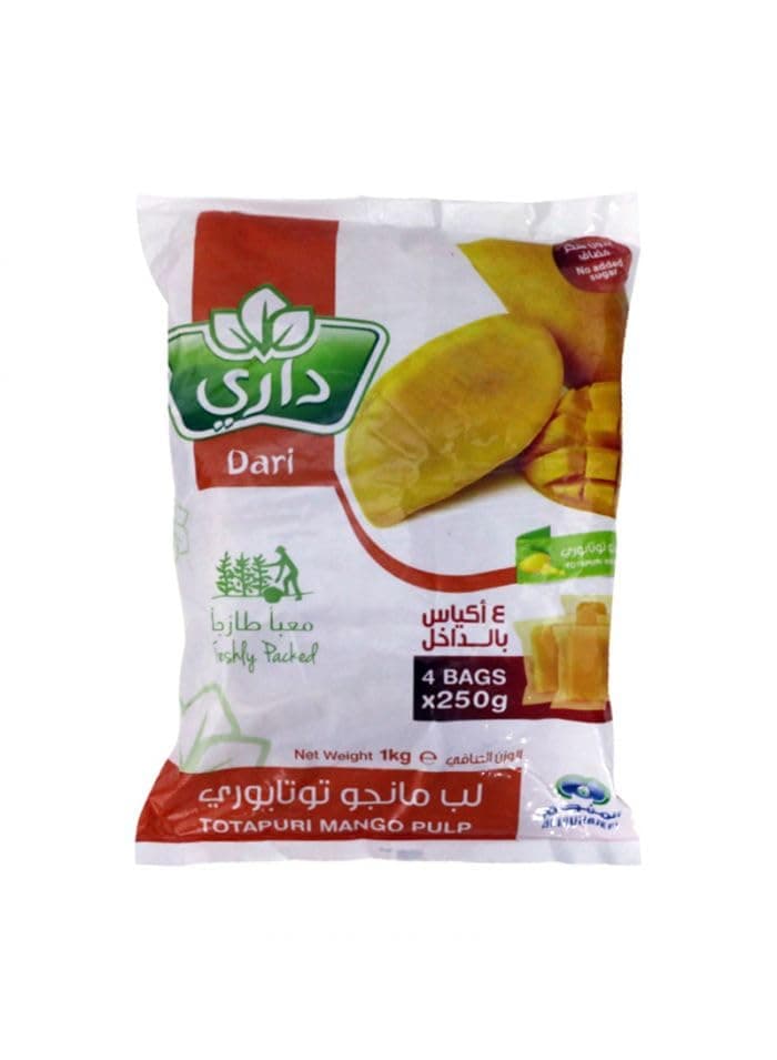 Dari Totapuri Mango Pulp 1 kg
