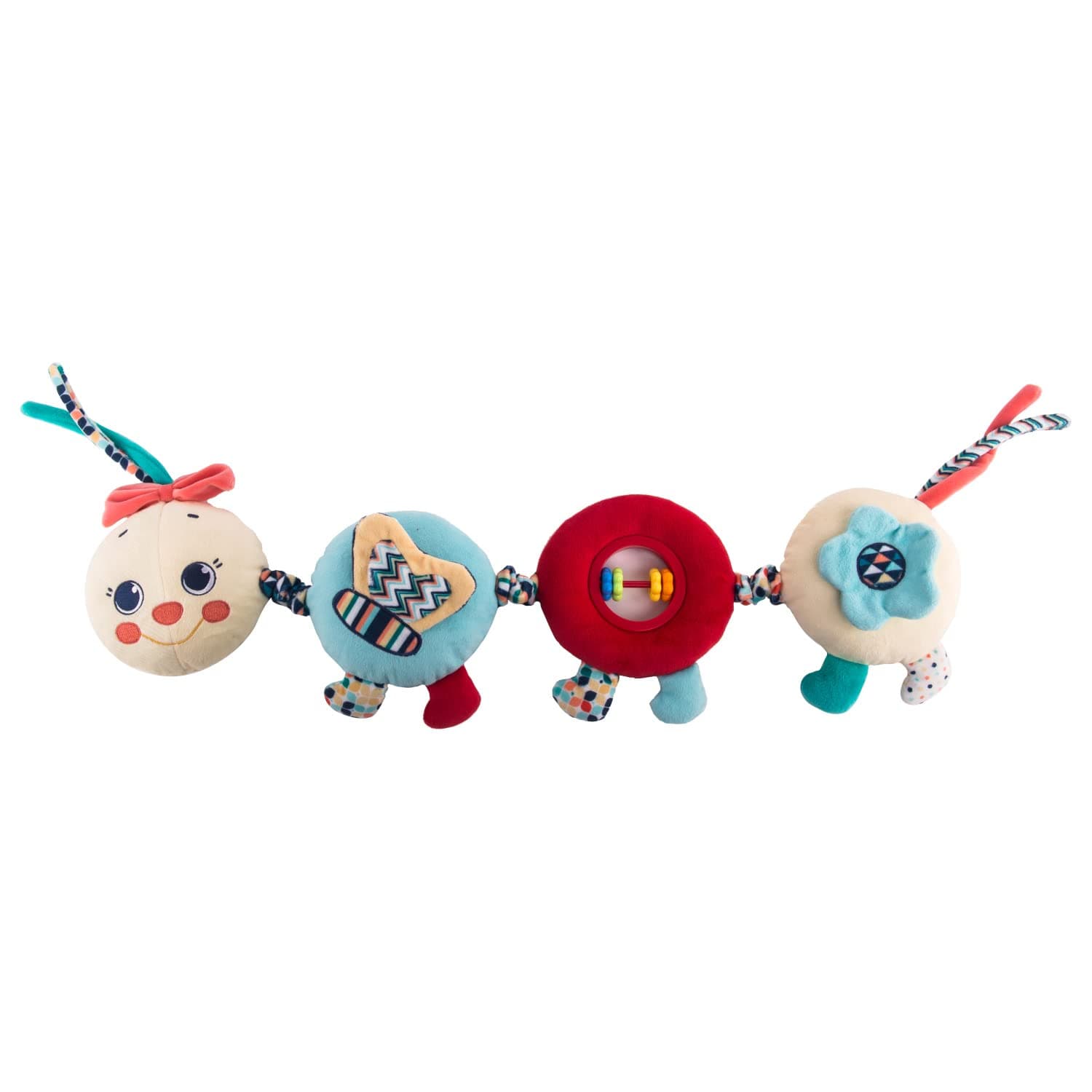 Silverlit Baby Toys Soft Hanging Rattle Funny caterpillar Camilla Crib Infant Newborn Stroller Car Seat Crib Travel Activity Plush Toy