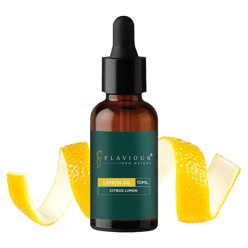 Lemon Essential Oil Pure & Natural For Skin Brightening, Immune Support, Aromatherapy Perfect For Energizing Mind & Refreshing Space 10ml (Pack Of 1)