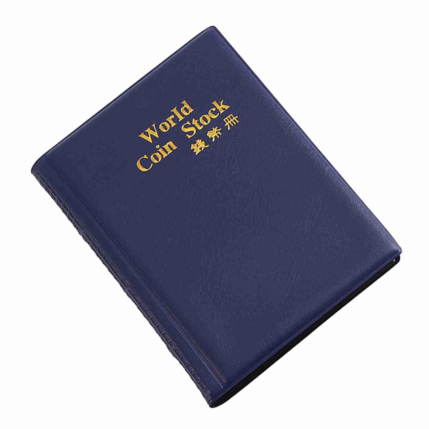 Yctze Money Collection Album, 10 Pages Large Capacity Transparent Clear PVC Money Collecting Holder, 120 Pockets Album for Collectors (Blue)