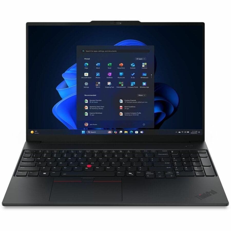 Lenovo ThinkPad E16 Gen 3 21TF0027US 16" Notebook - WUXGA - Intel Core i7-12th Gen - 16 GB - 512 GB SSD - English Keyboard - Black - Intel Chip - 1920 x 1200 - Windows 11 Pro