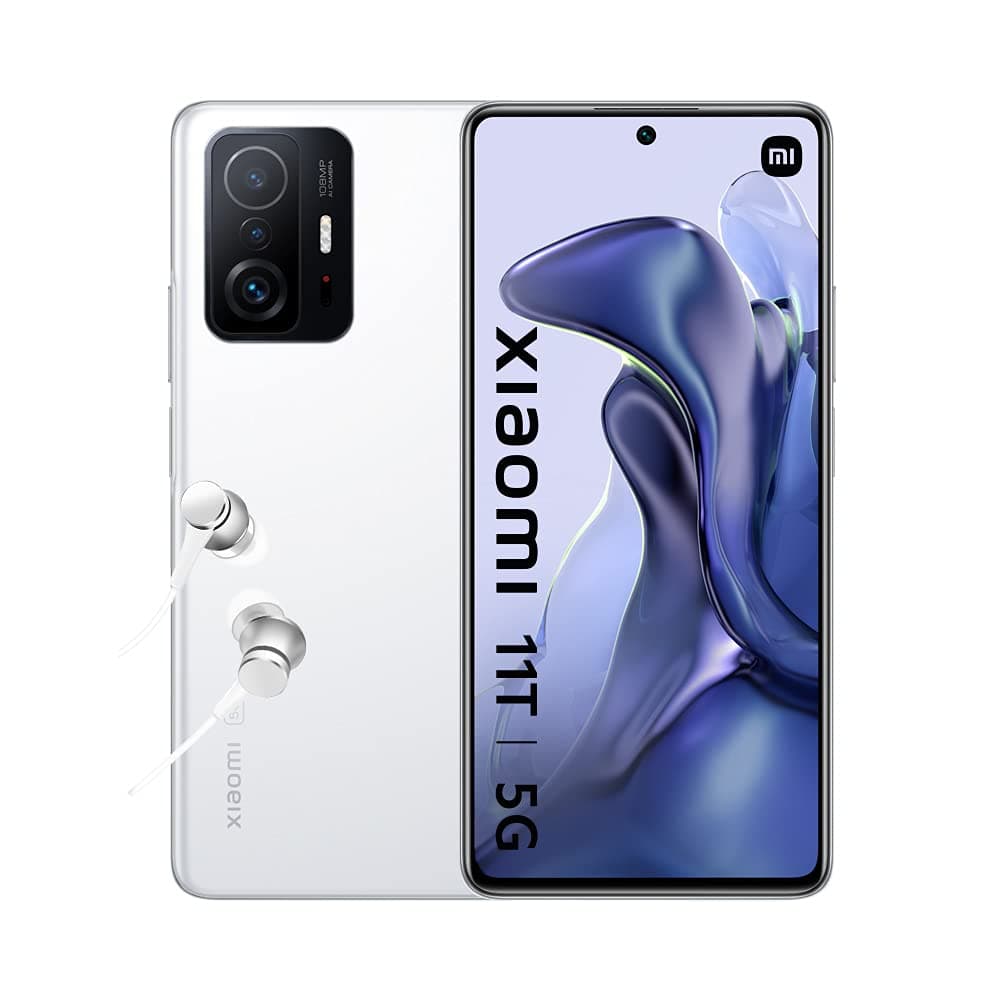 Xiaomi 11T 5G - Smartphone 128GB, 8GB RAM, Dual Sim, Moonlight White