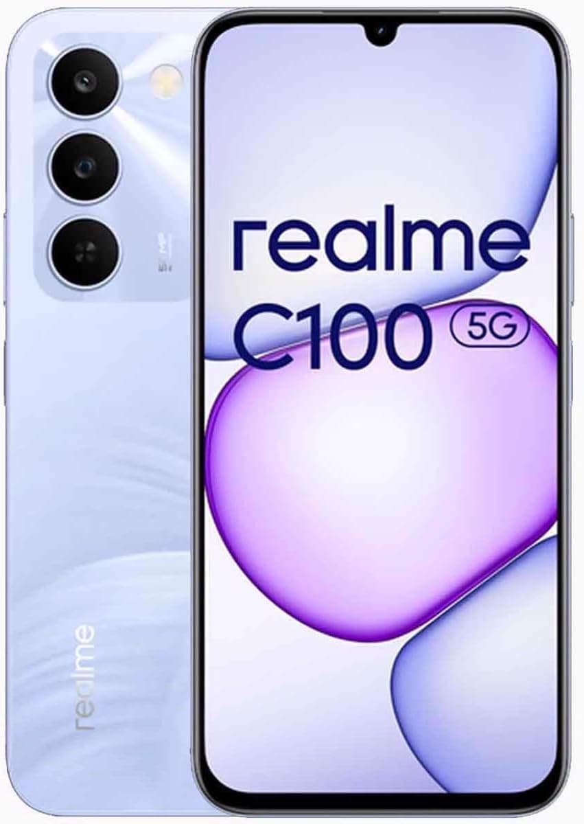 Realme C100 Dual-SIM 256GB ROM + 4GB RAM (GSM Only | No CDMA) Factory Unlocked 5G Smartphone (Purple) - International Version