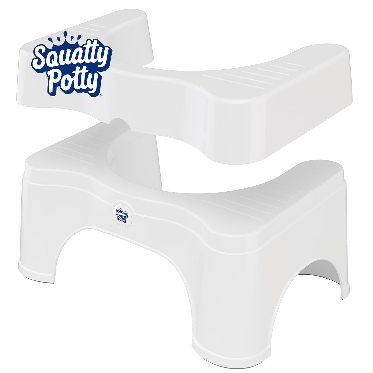 Squatty Potty The Original Bathroom Toilet Stool - Adjustable 2.0, Convertible to 7" or 9" Height with Removable Topper for Adults and Kids | Convertible to 7 inch or 9 inch Height with Removable Topper for Adults and Kids Squatty Stool