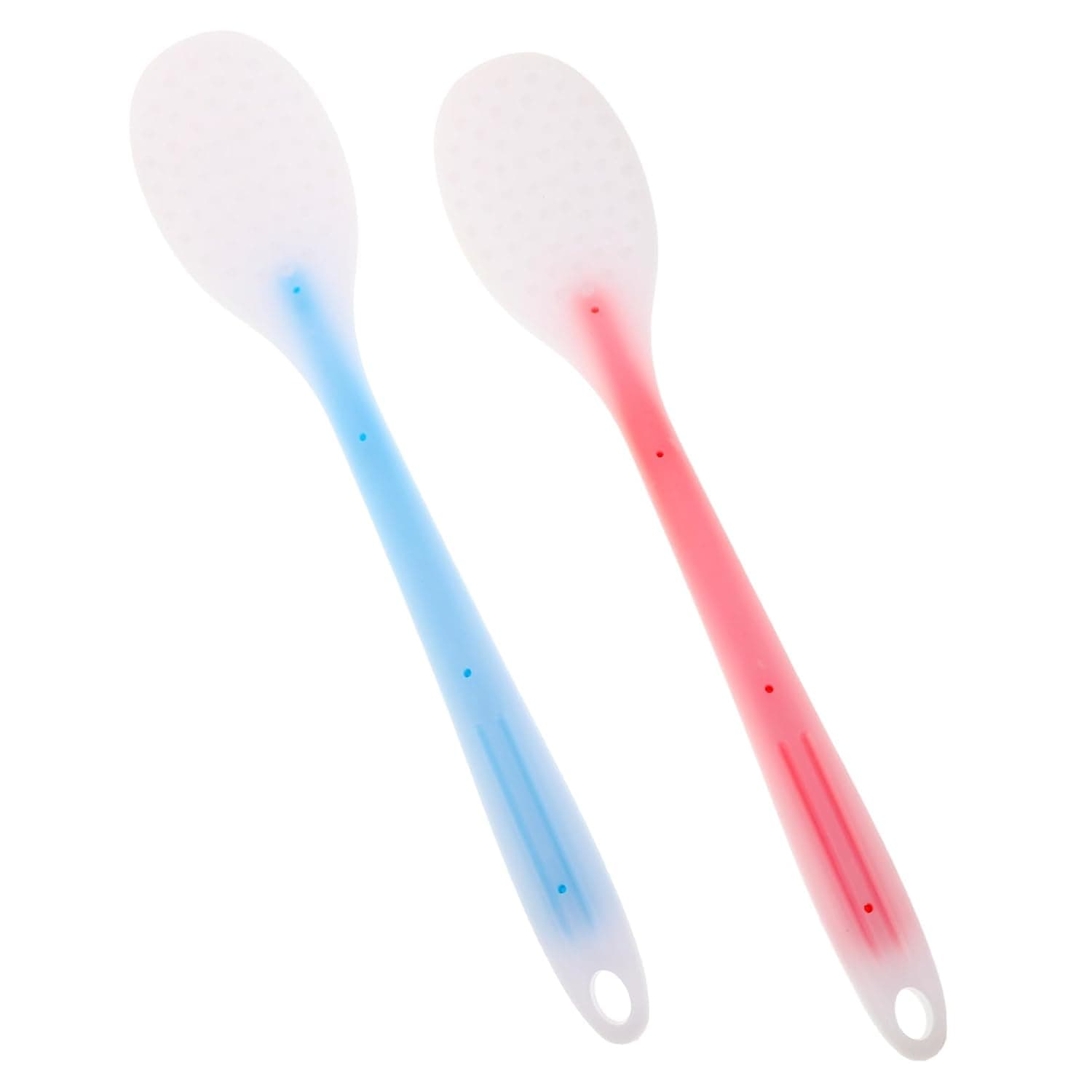 PLAFOPE 2pcs Portable Silicone Back Massage Paddle Meridian Soothing Muscle Pat for Neck Shoulder and Back Lightweight Anti-Slip Massage Stick for Relaxation Home Office