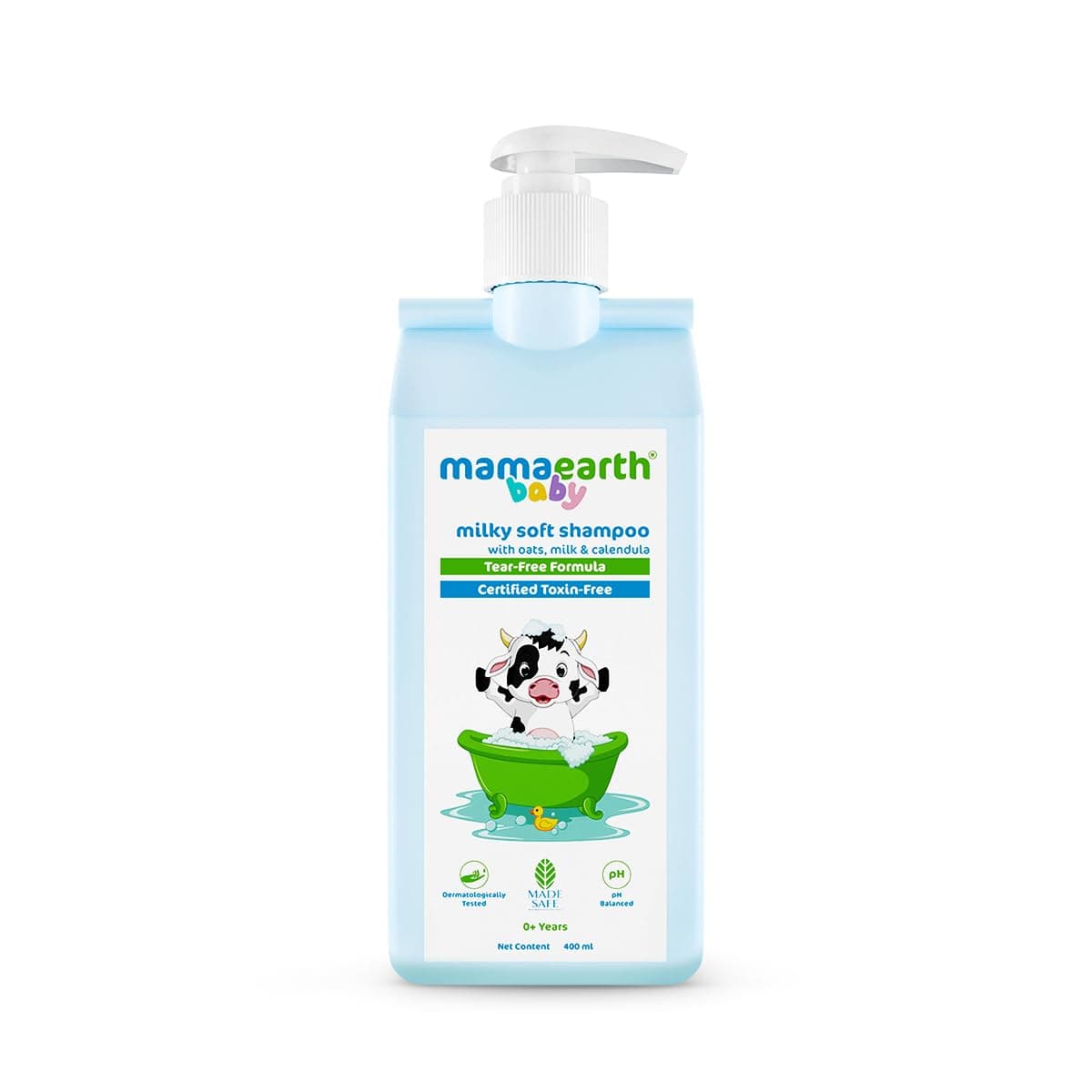 Mamaearth Milky Soft Shampoo with Oats, Milk and Calendula for Babies (400 ml)