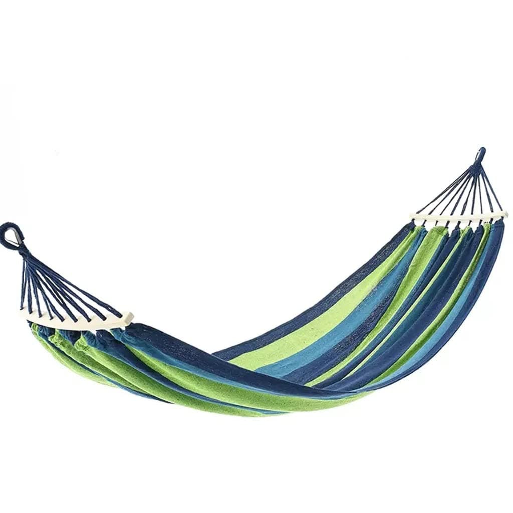Outdoor Hammock Anti-rollover Travel Camping Portable Hammock Hanging Chair Outdoor Portable Camping Travel Equipment (Color : Green, Size : 200 * 100cm)