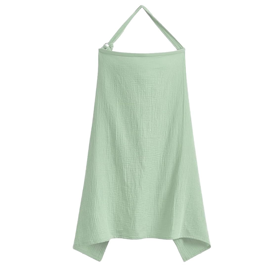 Nursing Breastfeeding Cover For Babies – Soft Breathable Cotton With Adjustable Neck Strap, Privacy For Moms, Lightweight & Stylish Nursing Shawl For Feeding In Public – Travel Friendly