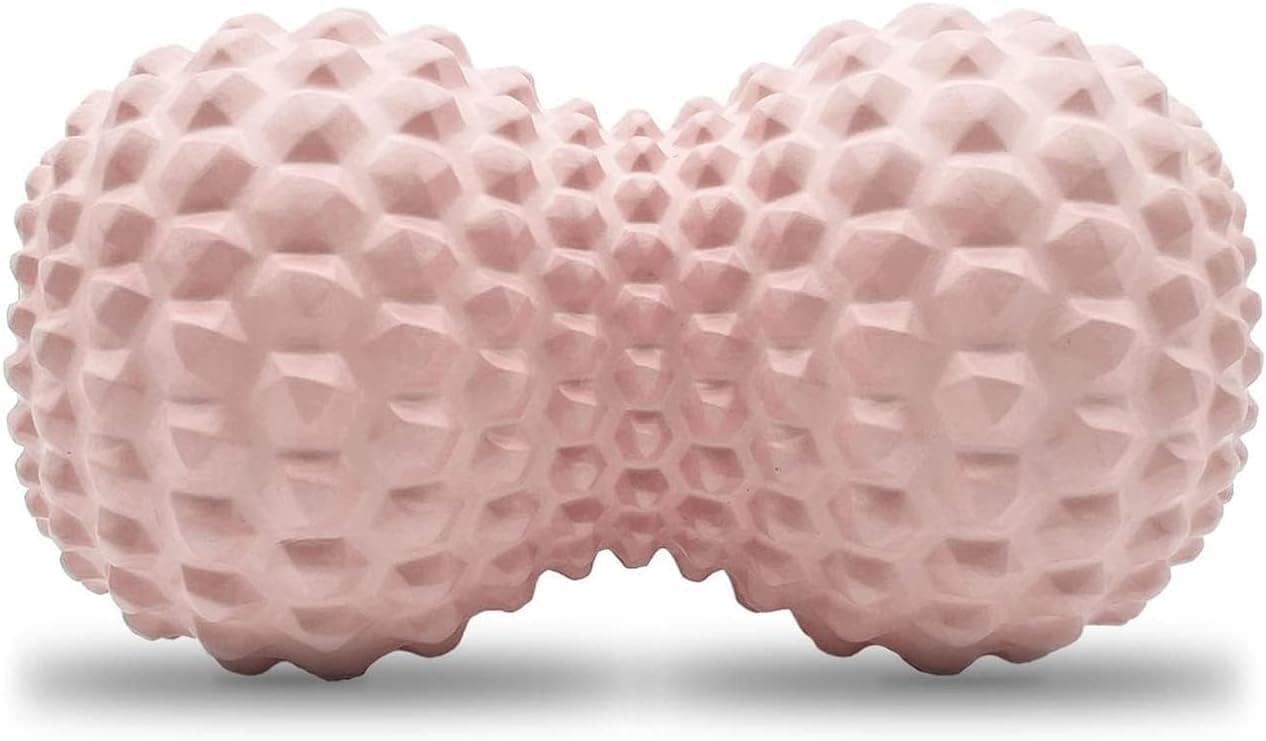 Joyzzz Peanut Massage Ball, Natural Rubber Dual Lacrosse Roller, Deep Tissue Trigger Point Myofascial Release Tool, Back Neck Shoulder Pain Relief, Yoga Muscle Recovery, for Athletes