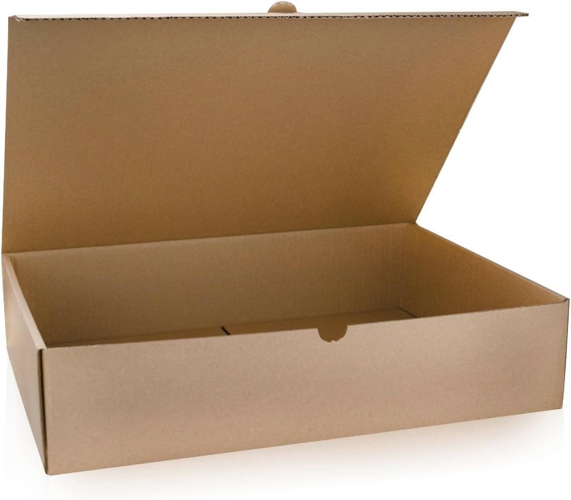 Corrugated Cardboard Shipping Boxes for Mailing Boxes, Cardboard Boxes for Gift Wrapping, E-Commerce, Packaging and Storage of Various Sizes (45x32x10) (Brown, 24 Pack)