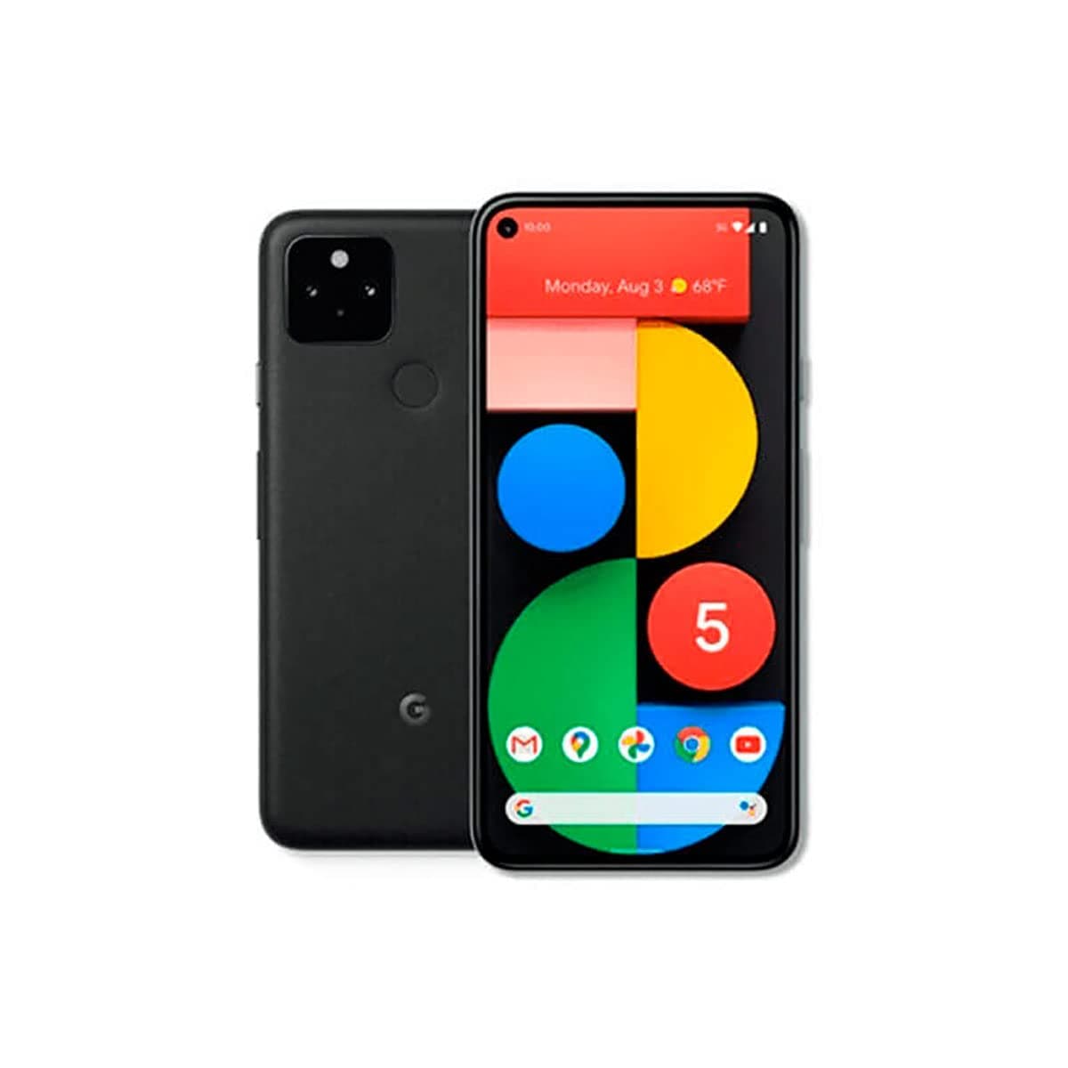 Google Pixel 5-5G Android Phone - 128 GB + 8GB RAM - Water Resistant - GSM Unlocked Smartphone with Night Sight and Ultrawide Lens - (Just Black)
