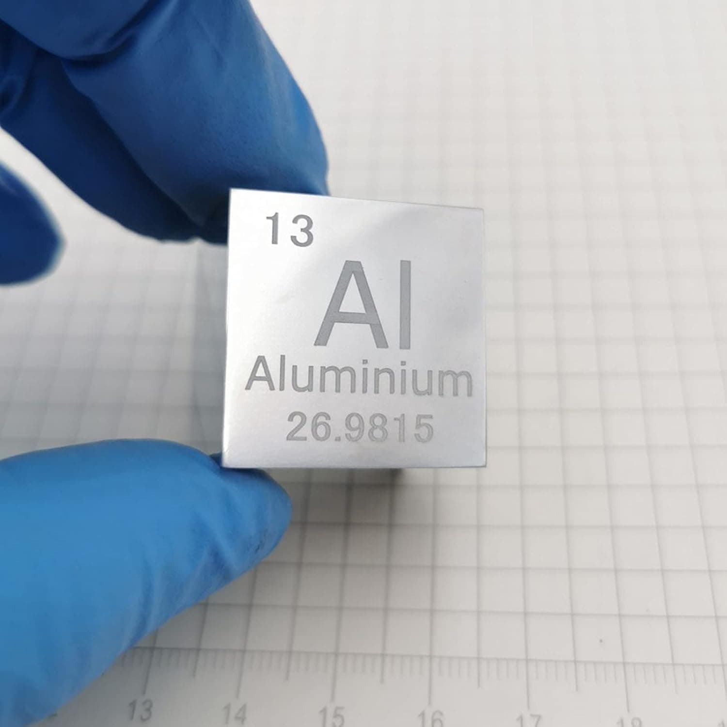 Aluminum 1 inch Cube for Element Collections Lab Experiment Material Hobbies Simple Substance Block Display DIY 1pcs