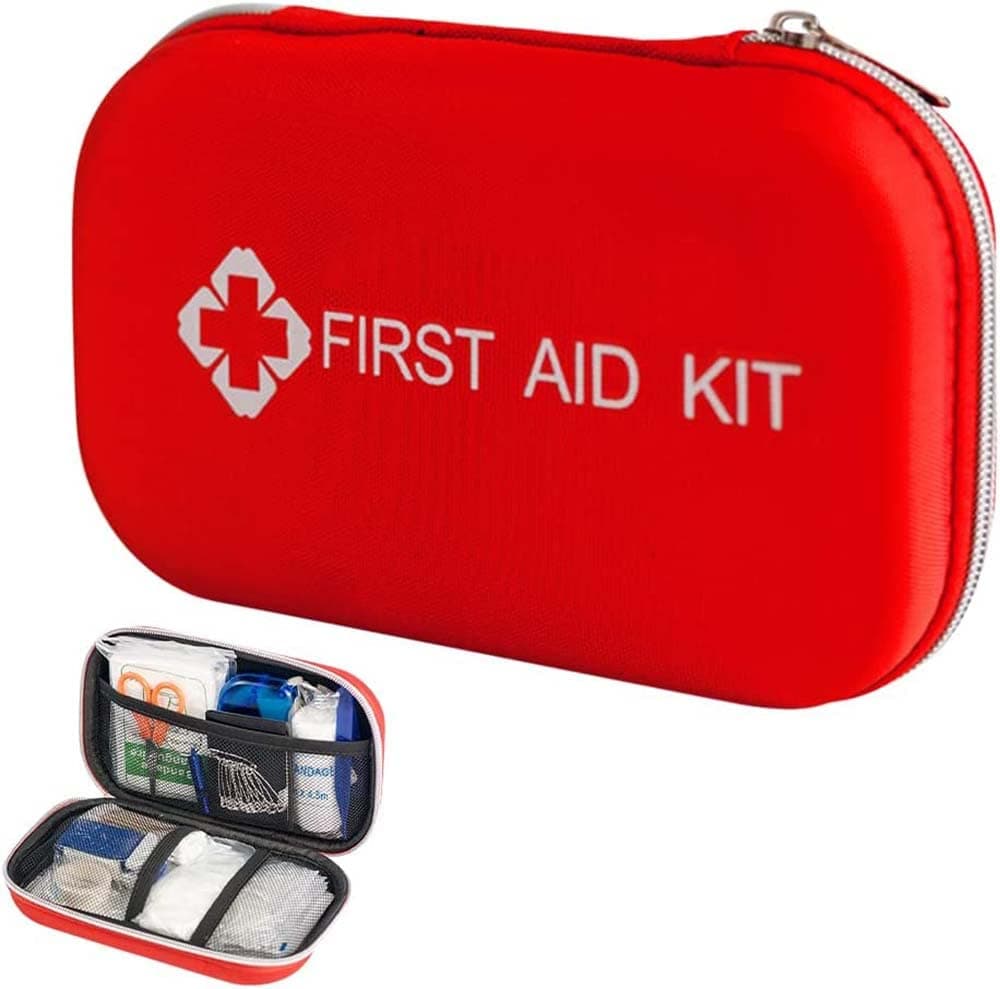 First Aid Kit Medicine Rescue Bag Medical Kit Survival Emergency Bag Compact First Aid Kit Small Medical Emergency Survival Kit with Storage Bag for Home, Boat, Travel, Family, Car, Office, 177Pcs