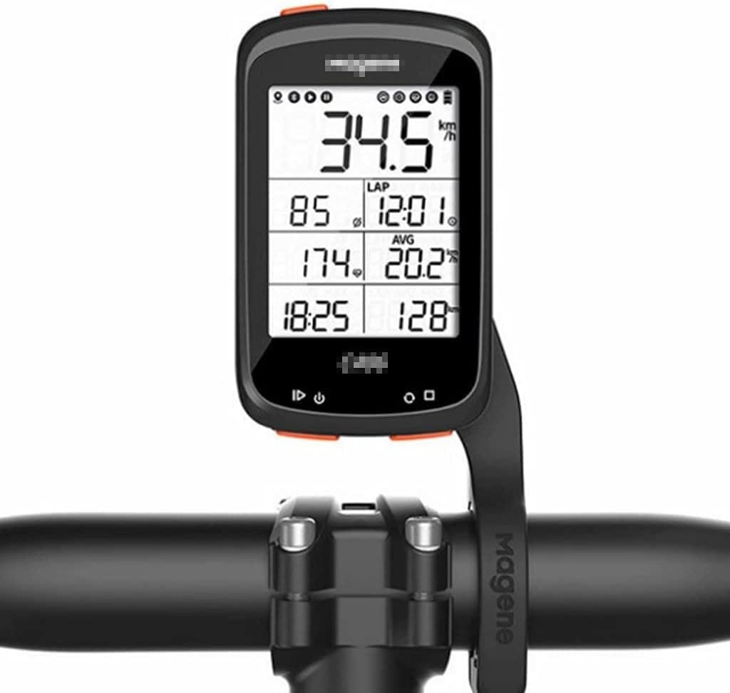 عداد السرعة عداد المسافات للدراجات ، مقياس رمز GPS للدراجات متعدد الوظائف خارجي ، IPX6 مقاوم للماء 2.5 & # 34 ؛ ركوب الأميال الكمبيوتر عداد المسافات (Color : Black)