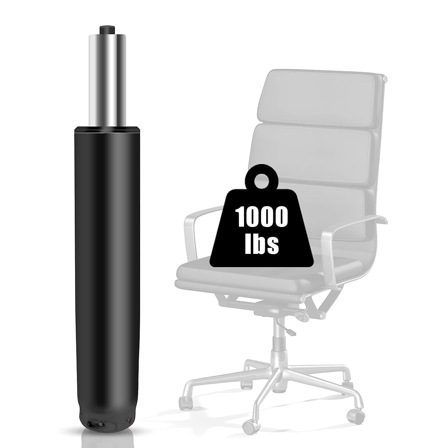5.5 inch Gas Lift Cylinder - Universal Office Chair Replacement Part, Heavy Duty Gas Lift Hydraulic/Pneumatic Piston (Black)