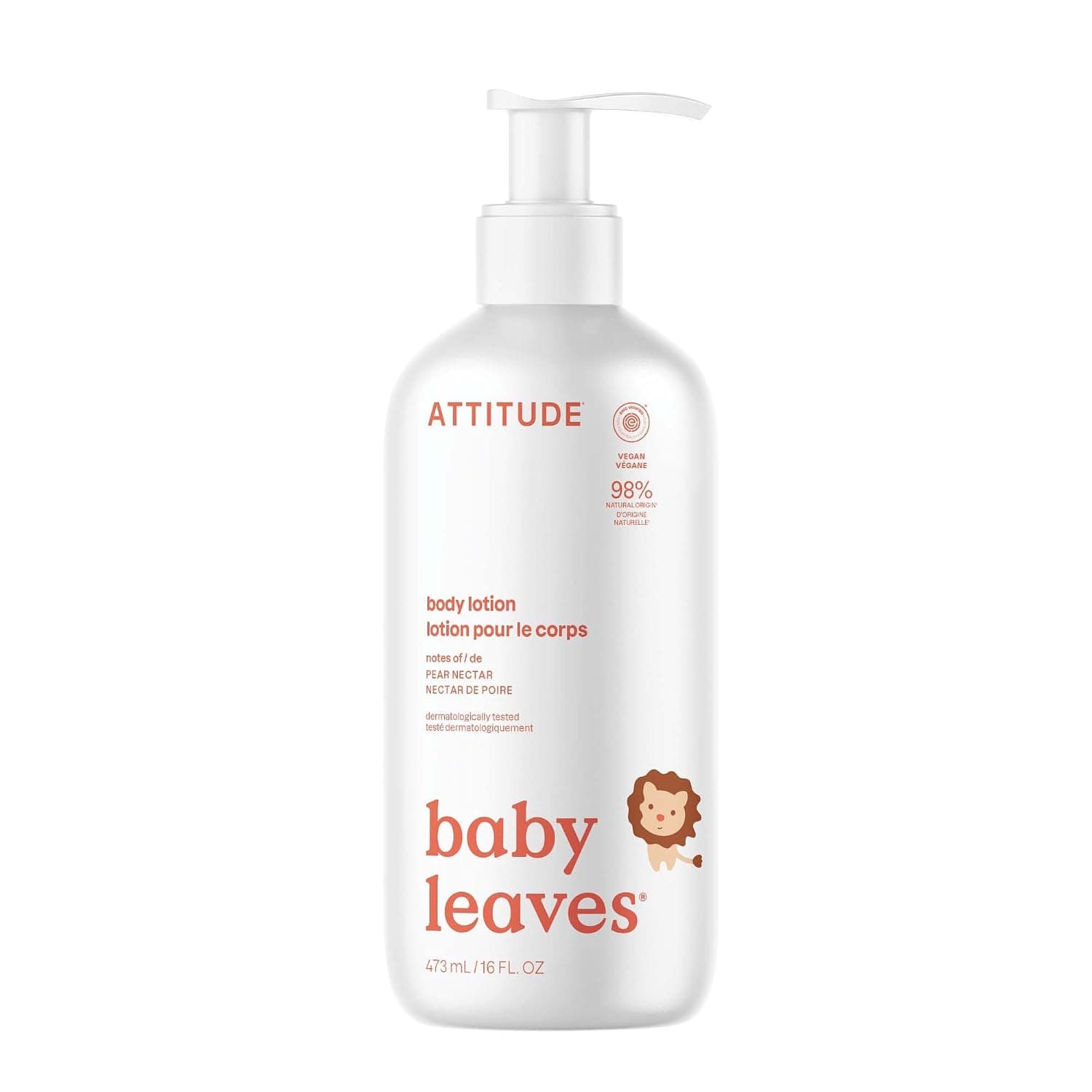 Attitude Baby Leaves Natural Body Lotion - Pear Nectar - 473 ml