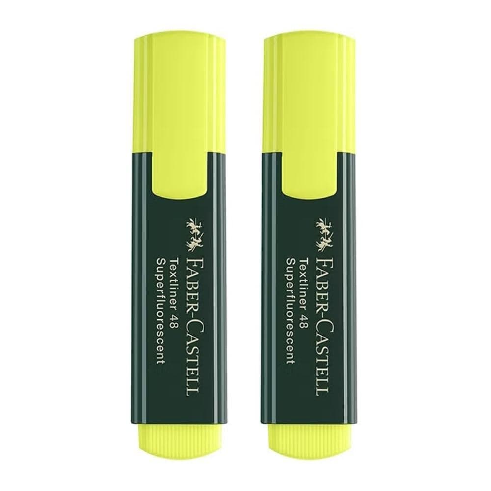 Faber-Castell Textliner Highlighter 2-Piece Set, Yellow