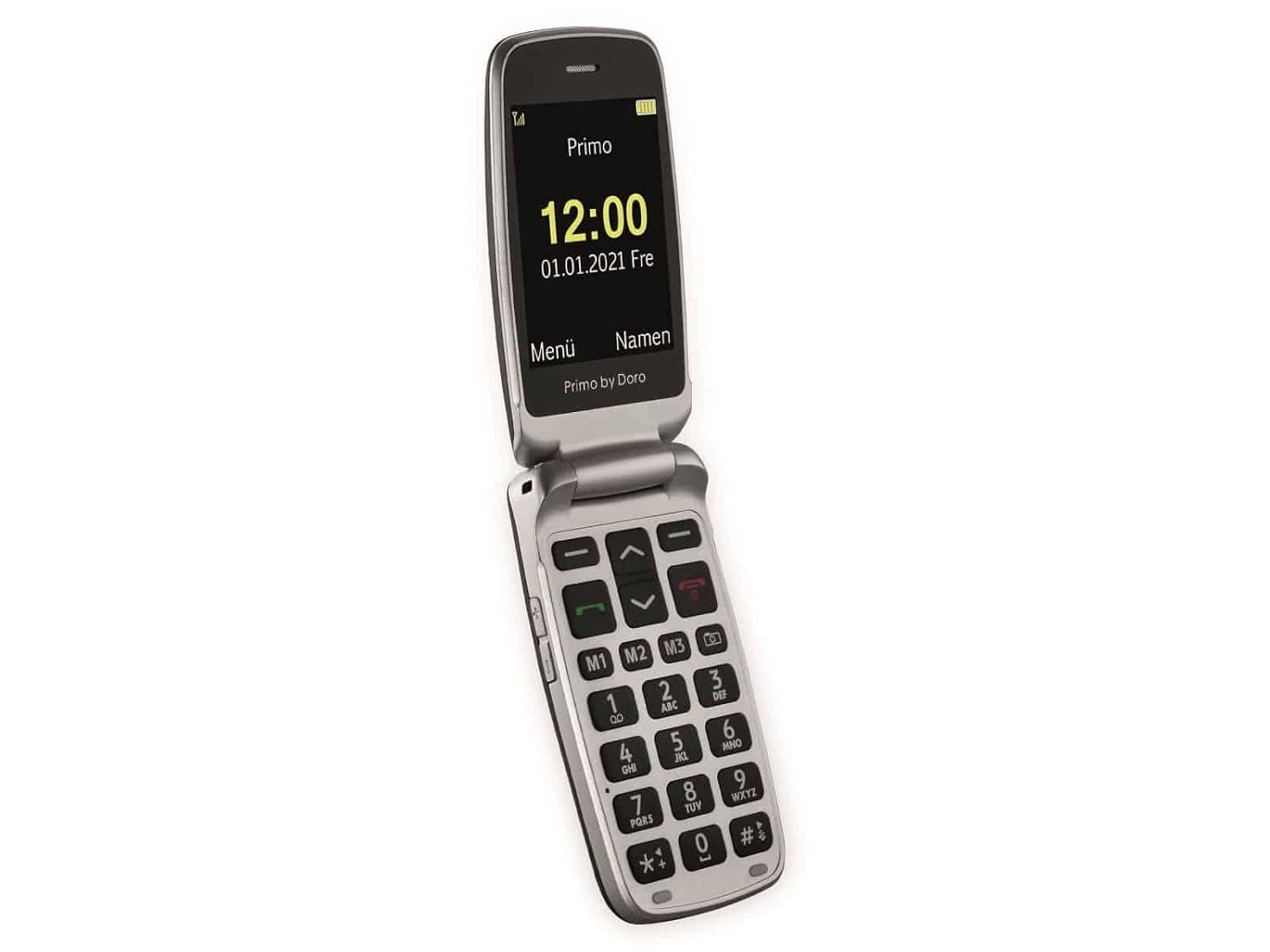 Doro Primo 408 Single-SIM (GSM Only | No CDMA) Factory Unlocked 2G Cellphone (Graphite) - International Version