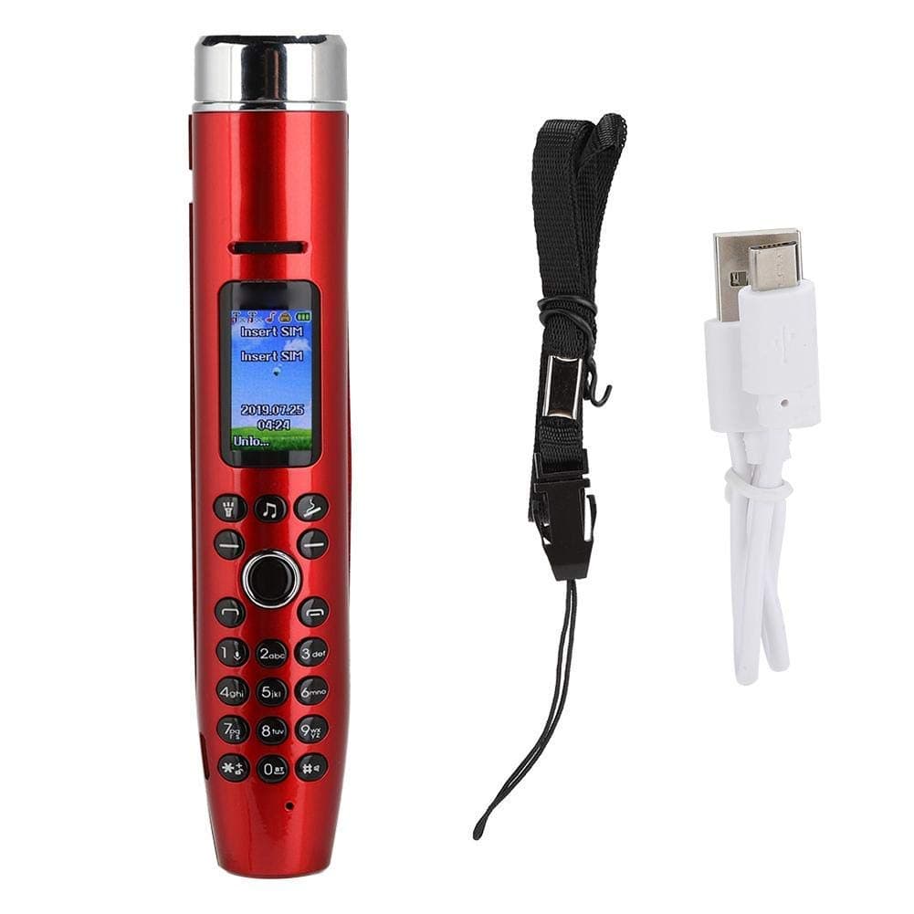 Multi-function Pen, 3-In-1 0.96 Inch Dual d Dual Standby Mobile Phone+Cigarette Lighter+Flashlight, Portable Outdoor Survival Emergency Tools(black)