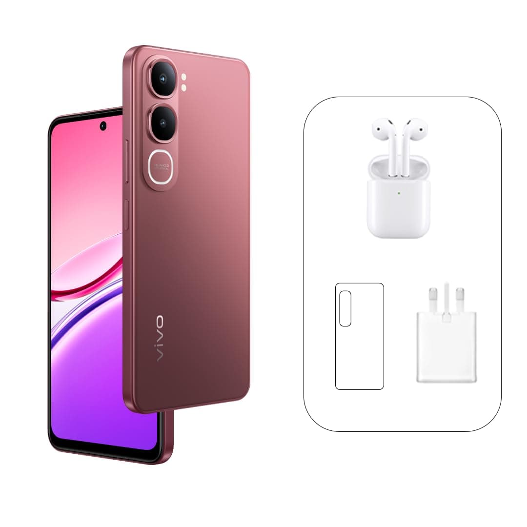 vivo Y31 5G (Coral Red, 12GB RAM, 256GB) 6500mAh, 44W charger | 120 Hz | Snapdragon 4 Gen 2 | IP68 | NFC | Online Exclusive Bundle: TWS Earbuds, 24 Months Warranty and 6 Months Screen Protection