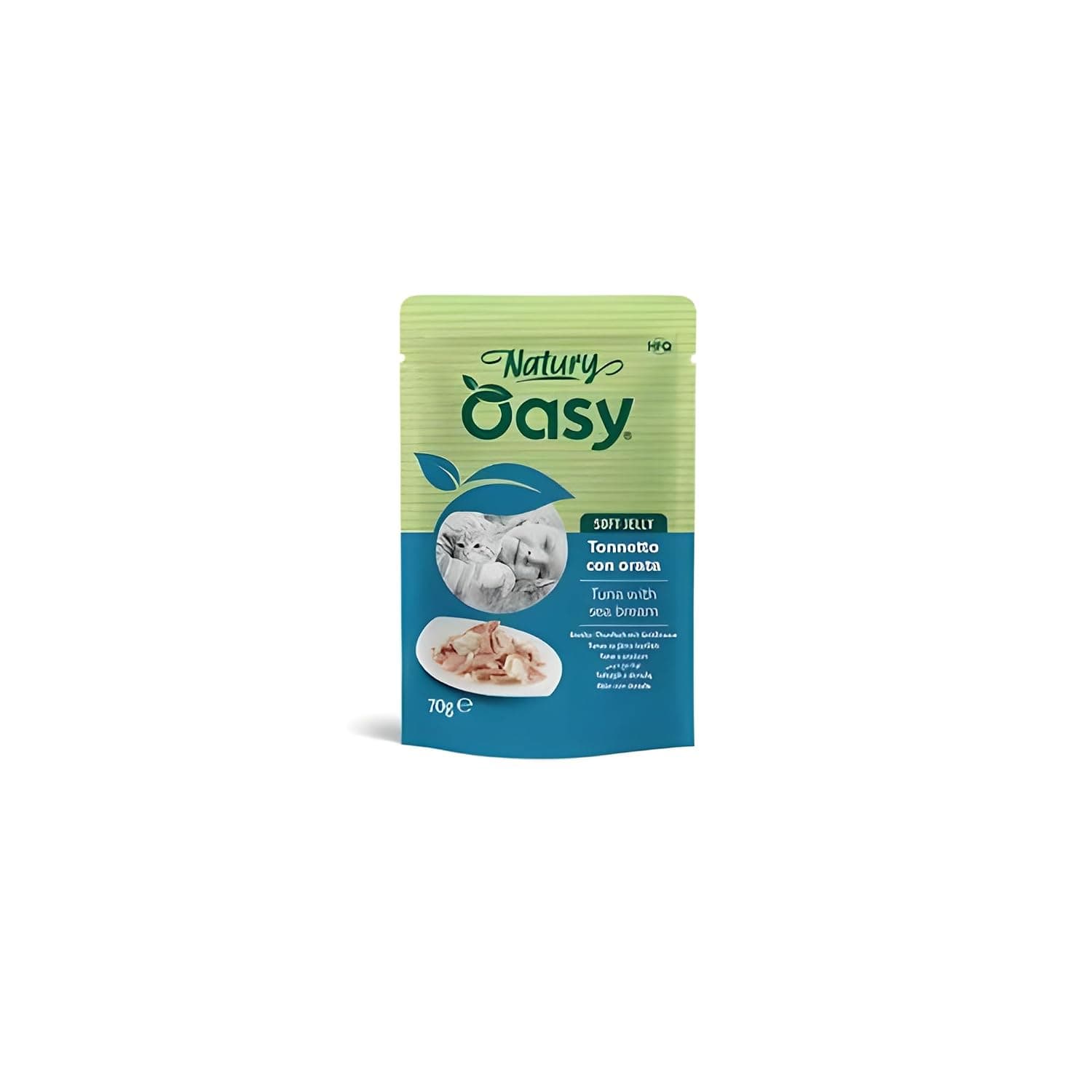 Oasy Naturi Tuna Wet Cat Food With Sea Bream (Sea Fish) In Jelly 70 g