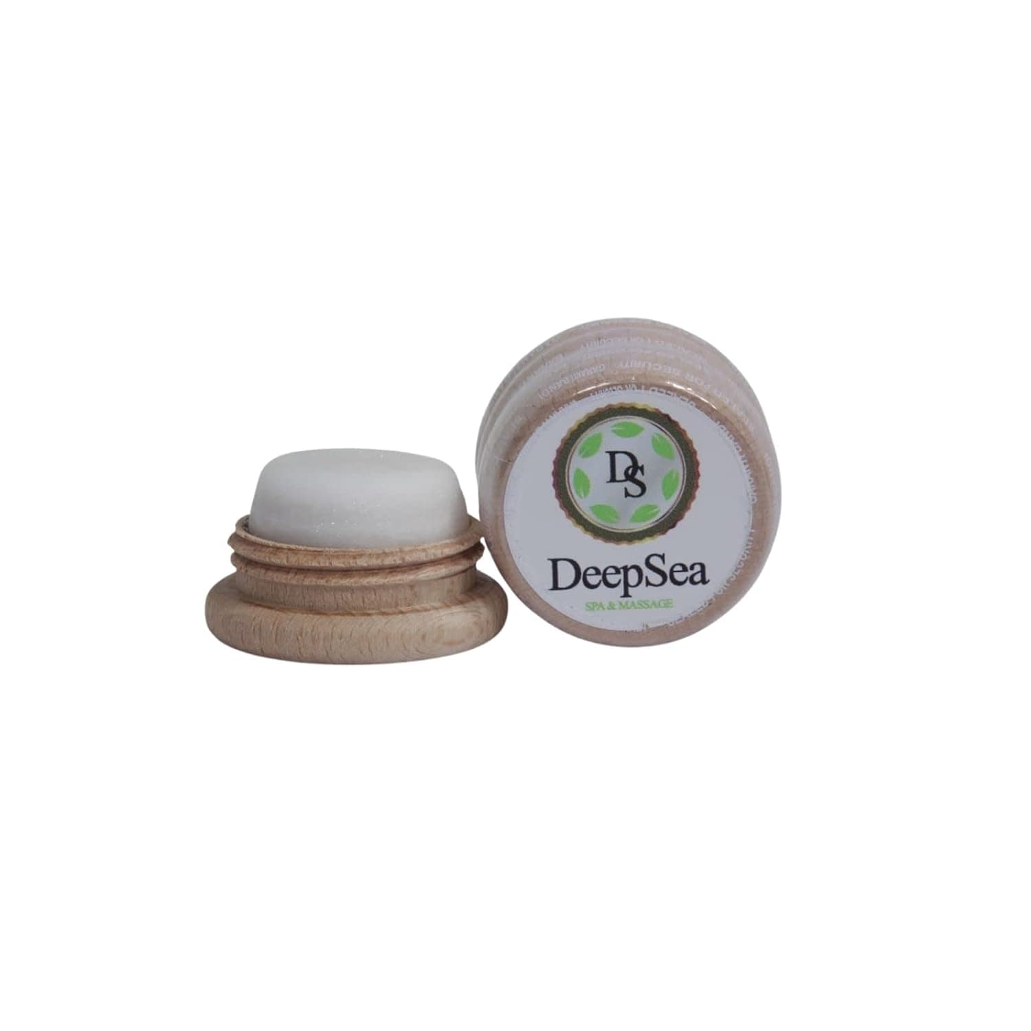 DEEP SEA Menthol Stone and Balm to Provide Instant Relieve | 100% Natural Menthol Crystal and Essential Oils | Easy to Use Handheld All Natural Wooden Case | Travel Size | Pack of 2