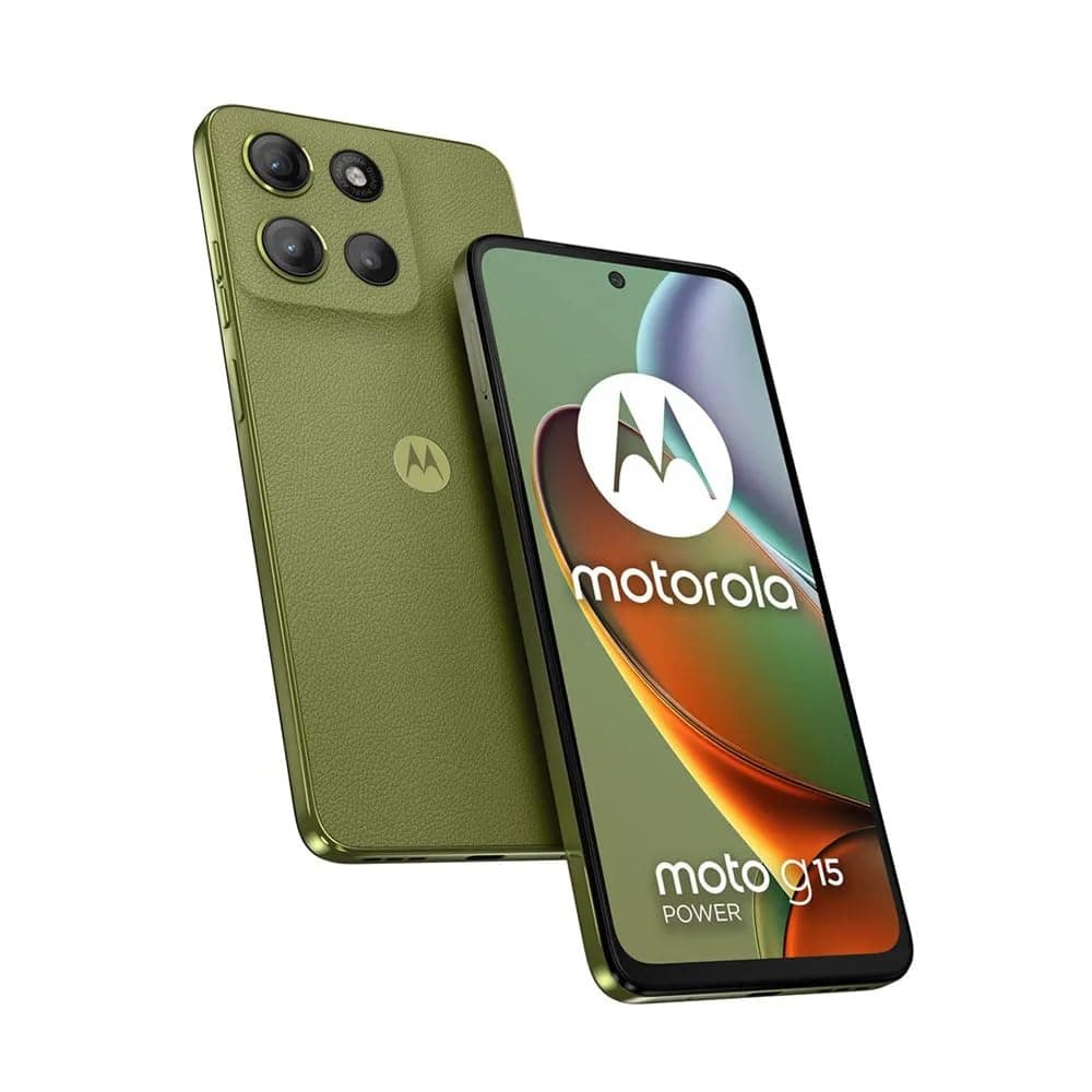 Motorola Moto G15 Dual-SIM 256GB ROM + 8GB RAM (GSM Only | No CDMA) Factory Unlocked 4G/LTE Smartphone (Iguana Green) - International Version